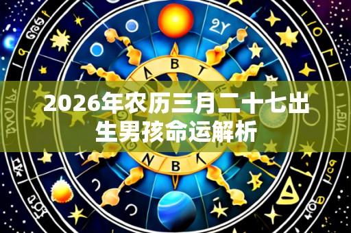 2026年农历三月二十七出生男孩命运解析