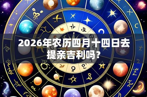 2026年农历四月十四日去提亲吉利吗?