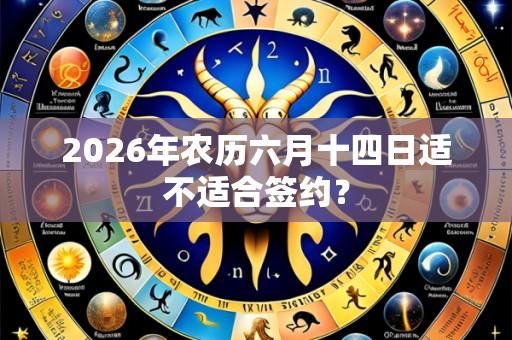 2026年农历六月十四日适不适合签约？