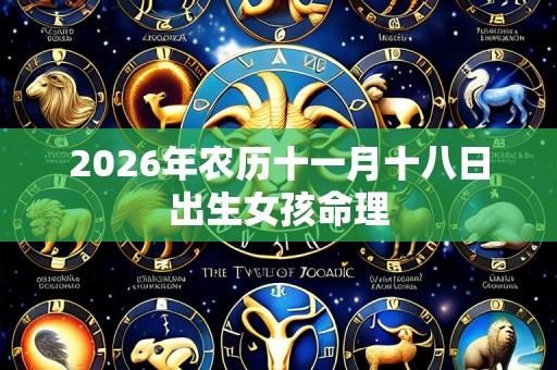 2026年农历十一月十八日出生女孩命理