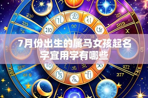 7月份出生的属马女孩起名字宜用字有哪些