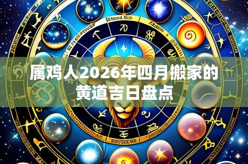 属鸡人2026年四月搬家的黄道吉日盘点