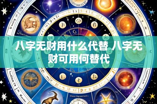 八字无财用什么代替 八字无财可用何替代