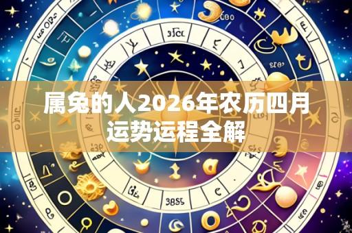 属兔的人2026年农历四月运势运程全解