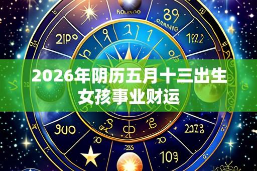 2026年阴历五月十三出生女孩事业财运