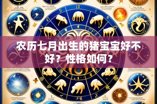 农历七月出生的猪宝宝好不好?性格如何?