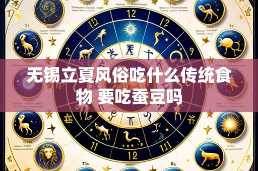 无锡立夏风俗吃什么传统食物 要吃蚕豆吗