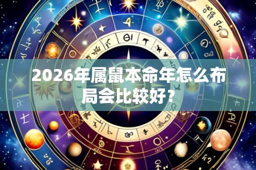 2026年属鼠本命年怎么布局会比较好?