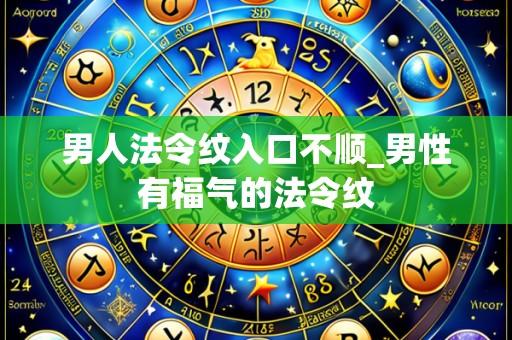 男人法令纹入口不顺_男性有福气的法令纹