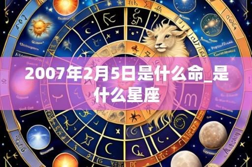 2007年2月5日是什么命_是什么星座