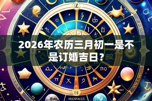 2026年农历三月初一是不是订婚吉日?