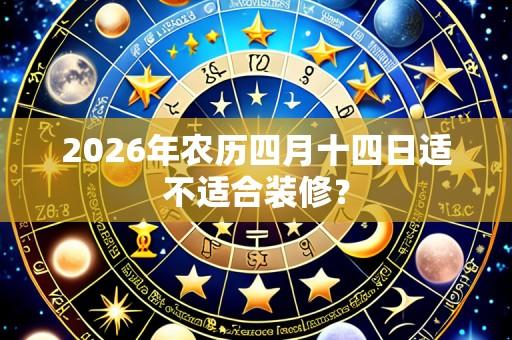 2026年农历四月十四日适不适合装修?