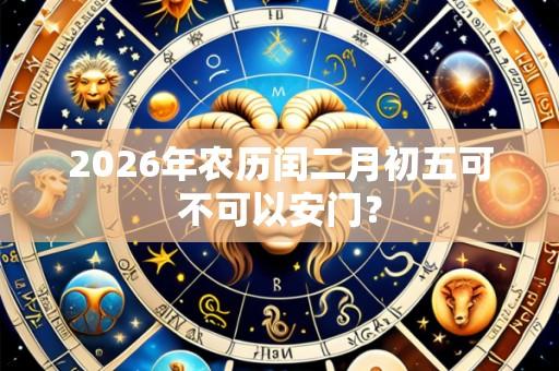 2026年农历闰二月初五可不可以安门？