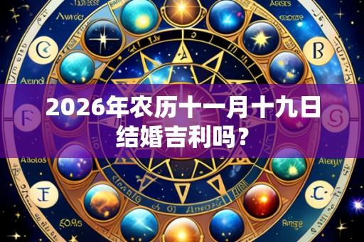 2026年农历十一月十九日结婚吉利吗？