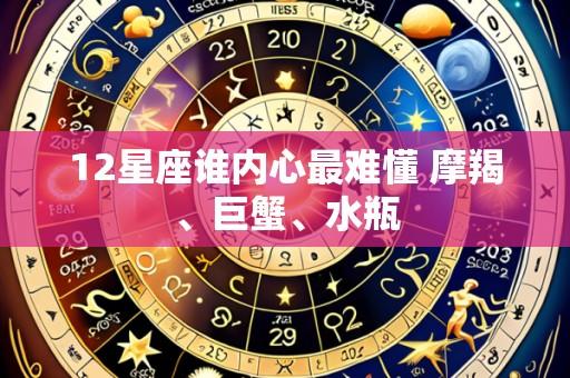 12星座谁内心最难懂 摩羯、巨蟹、水瓶