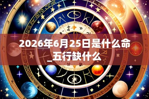 2026年6月25日是什么命_五行缺什么