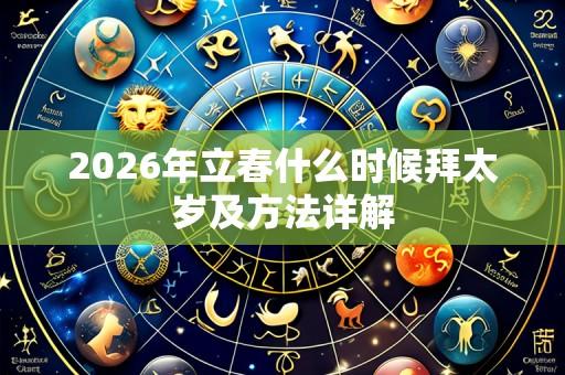 2026年立春什么时候拜太岁及方法详解