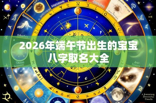 2026年端午节出生的宝宝八字取名大全