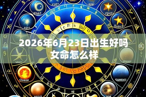 2026年6月23日出生好吗 女命怎么样