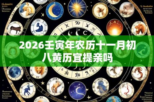 2026壬寅年农历十一月初八黄历宜提亲吗
