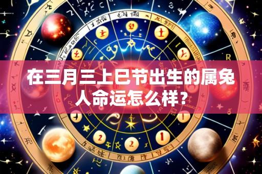 在三月三上巳节出生的属兔人命运怎么样?
