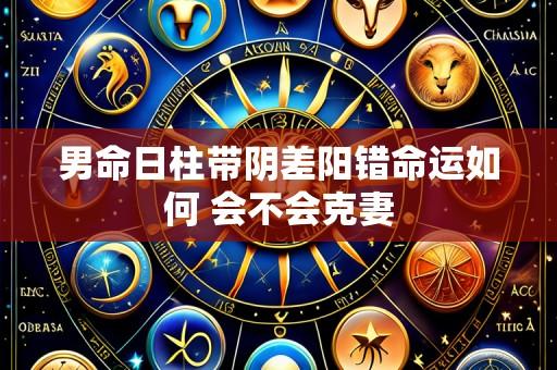男命日柱带阴差阳错命运如何 会不会克妻