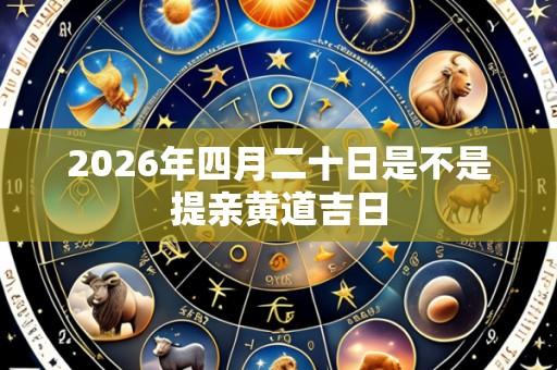2026年四月二十日是不是提亲黄道吉日