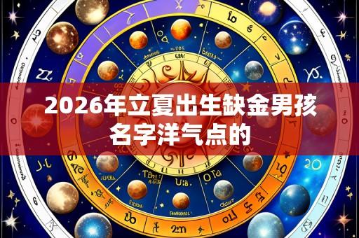 2026年立夏出生缺金男孩名字洋气点的