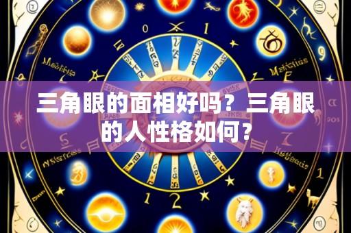 三角眼的面相好吗?三角眼的人性格如何?