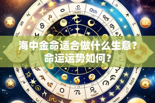 海中金命适合做什么生意？命运运势如何？