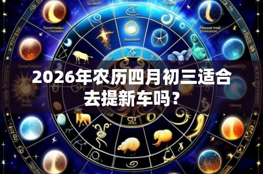 2026年农历四月初三适合去提新车吗？