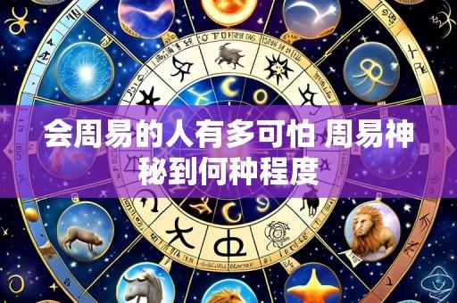 会周易的人有多可怕 周易神秘到何种程度