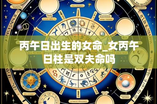 丙午日出生的女命_女丙午日柱是双夫命吗