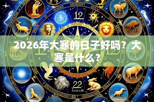 2026年大寒的日子好吗？大寒是什么？