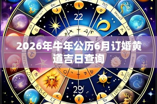 2026年牛年公历6月订婚黄道吉日查询