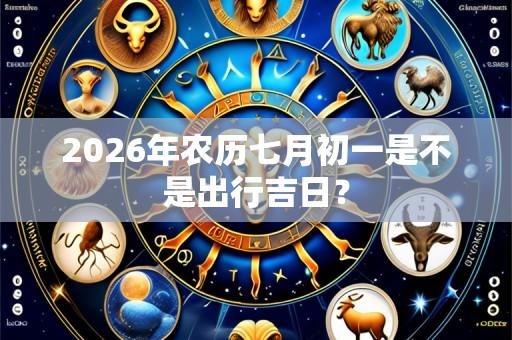 2026年农历七月初一是不是出行吉日?