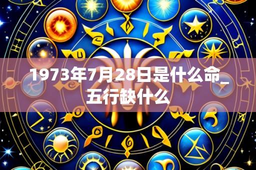 1973年7月28日是什么命_五行缺什么
