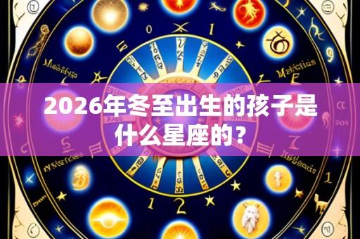 2026年冬至出生的孩子是什么星座的?