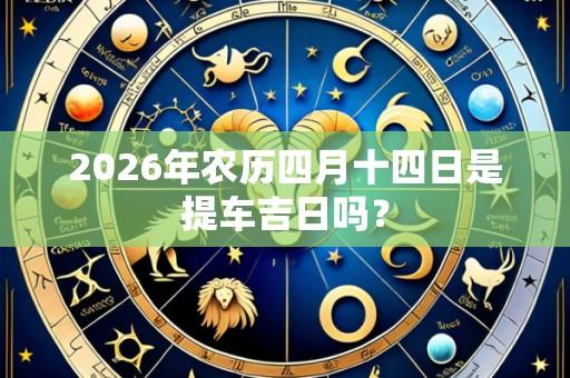 2026年农历四月十四日是提车吉日吗?