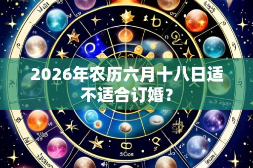 2026年农历六月十八日适不适合订婚？