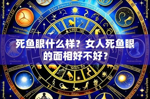 死鱼眼什么样？女人死鱼眼的面相好不好？