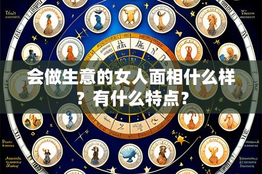 会做生意的女人面相什么样?有什么特点?