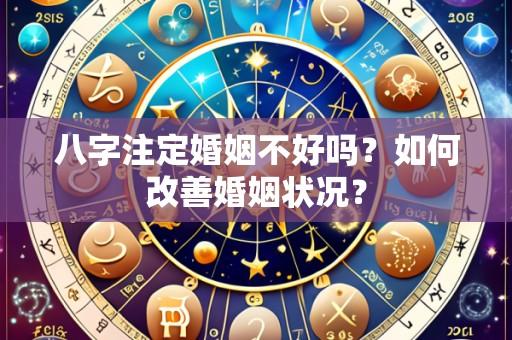 八字注定婚姻不好吗?如何改善婚姻状况?