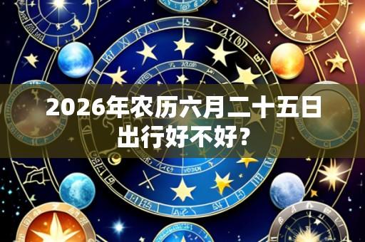 2026年农历六月二十五日出行好不好？
