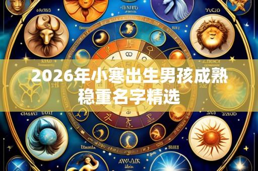 2026年小寒出生男孩成熟稳重名字精选