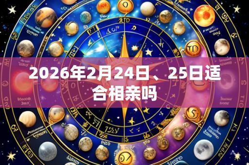 2026年2月24日、25日适合相亲吗