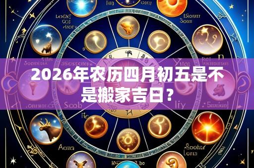 2026年农历四月初五是不是搬家吉日?