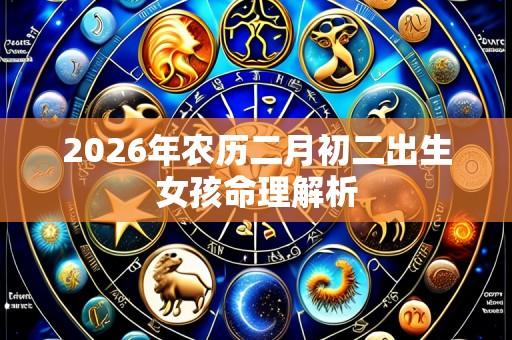 2026年农历二月初二出生女孩命理解析