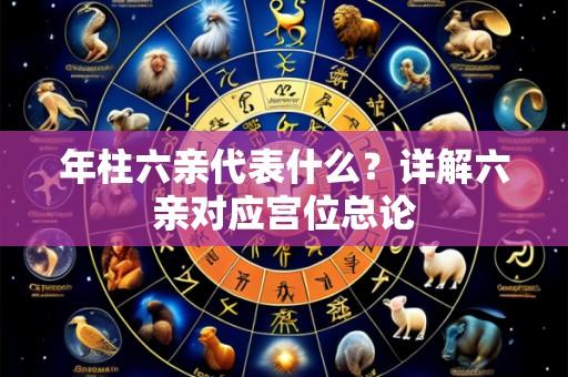 年柱六亲代表什么?详解六亲对应宫位总论
