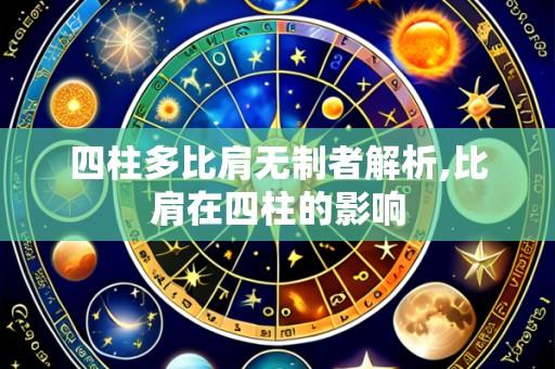 四柱多比肩无制者解析,比肩在四柱的影响